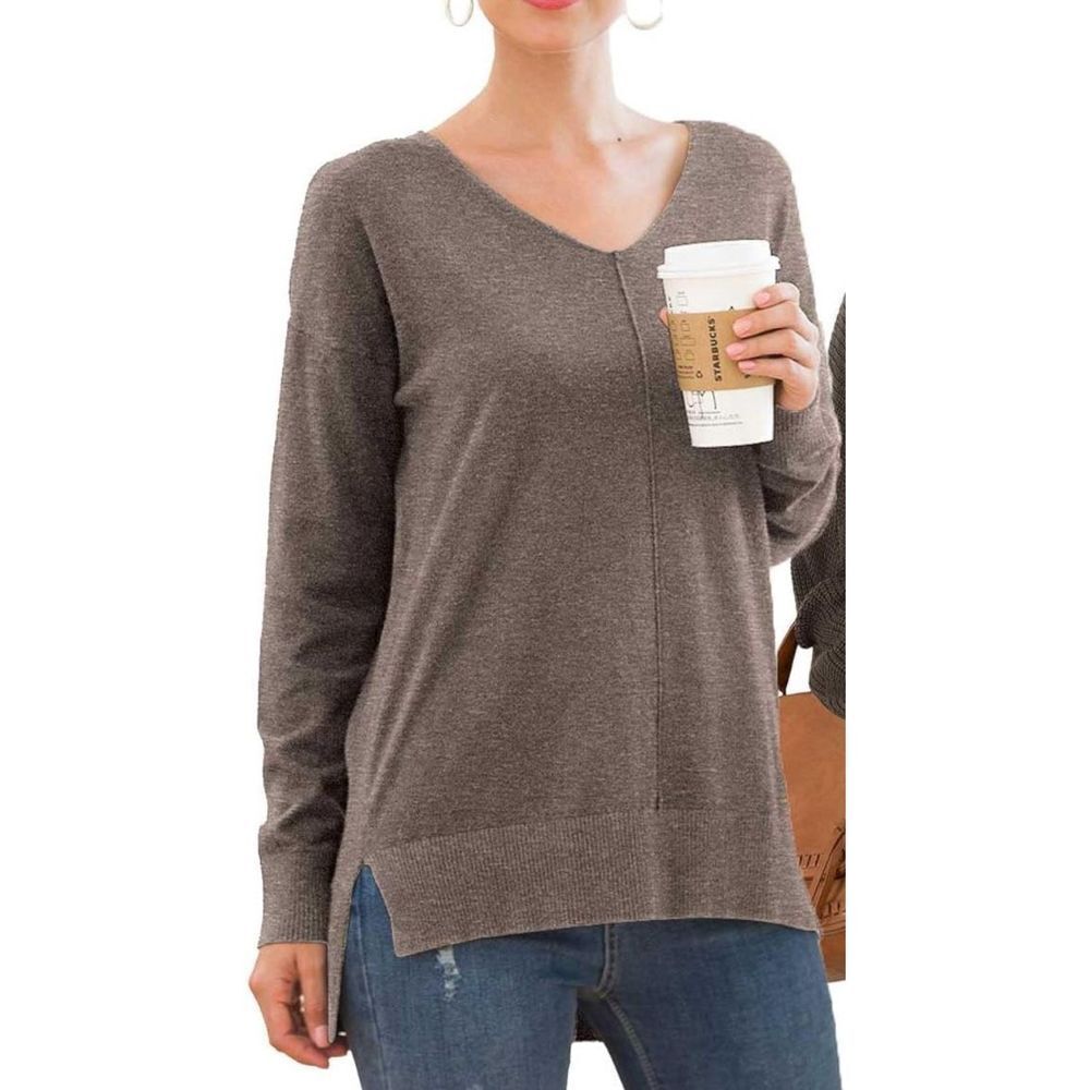 NEW Lightweight V Neck Batwing Sleeve Knit Top Loose Pullover Sweater 2X